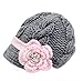 Bestknit Handmade Newborn Toddler Baby Girls Crochet Knit Brim Cap Hat Small Grey