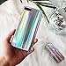 Keklle iPhone 8/7 Case, Rave Psychedelic Holographic Cool Sparkle Bling Glitter Shiny Rainbow Designer Cover With Laser Pattern, [Extra Thin Soft TPU Protective Case] for iPhone 8/7 (Rainbow)
