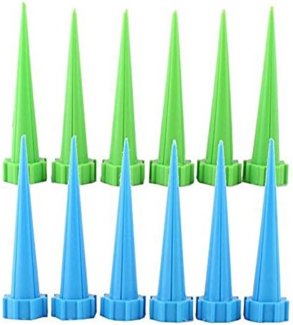 TENCHOE Garden Cone Watering Spikes Drip Controller Flower Plant Waterers Bottle Automatic Irrigation System 12PCS