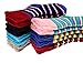 Kids Wool Socks Toddlers Girls Boy Thermal Thick Boot Warm Winter Children Crew Socks 6 Pairs(5 Pairs Stripe,6-10 Years)