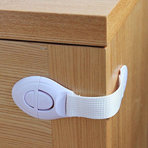 TOPmountain Child Infant Baby Safety Lock Latch 10 pcs Cupboard Cabinet Door Drawers Safety Lock Child Safety Locks