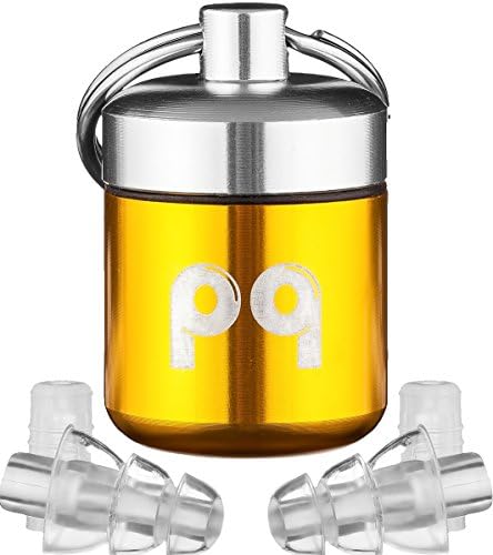 PQ Earplugs for Sleep - (4 Pairs) Ear Plugs for Soud Blocking - Effective for Sleeping - Swimming - Shooting - Working - Concerts - Reusable Silicone Earplugs with Soft Foam Earplugs