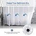 Docamor Shower Curtain Liner, Waterproof Shower Curtain 72x78in 0.2 MM 100 Percent EVA Bath Curtain 3D Cat's Eye, More Safe, Shower Liner with 12 Curtain Hooks