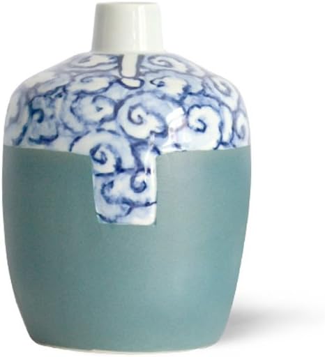 Vases GAOLILI Ceramic Blue And White Decoration Home Decoration Creative Living Room TV Cabinet Floral (Size : B)