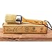 Round Chalk Paint and Wax Professional Brush for Furniture, Cabinets Dressers, Wood handle leather rope pure Natural Bristles