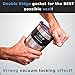 2 Yeti Lids 20/10 oz Spill Proof - No Leak Splash Resistant Vacuum Replacement Black Locking Closure 2 Lid for Tumbler, Fits Ozark Lids Open/Close 3 Inch Diameter by C&Berg