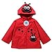 LZH Toddler Rain Jacket Girls Boys Raincoat Waterproof Hooded Bomber Coat,5(For Age 4-5Y),Red