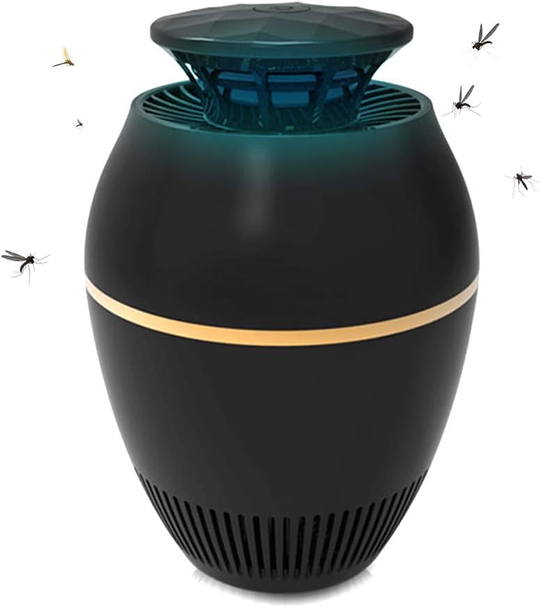 JANEFLY Electric Indoor Mosquito Killer Lamp, Photocatalytic USB Mosquito Mosquito Killer with UV Light, Zapper Lamp flying insect Fly Inhaler Catcher,Black