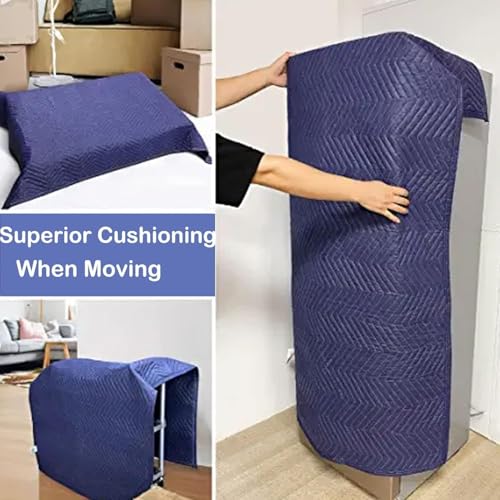 Moving Blankets, Heavy Duty Padded Moving Blankets, 79"x 72" Heavy Duty Packing Blankets, for Moving Shipping Thick Furniture Wrapping for Moving Supplies Professional Quilted Shipping Blankets