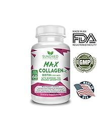 Sundhed Max Collagen Plus C (60 capas) – todas las cápsulas de colágeno natural con biotin y...