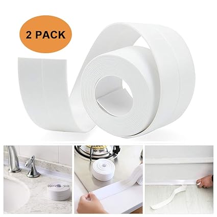Tub And Wall Sealing Caulk Strip Wall And Corner Self Adhesive Peel And Caulk Strip Fixture Tape Caulk Sealer Tub Surround Waterproof Decorative
