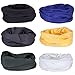 6PCS Multifunctional Headwear Yoga Sports Stretchable Casual Headband Seamless Uv Solid Moisture Neck Gaiter Headwrap Mask Bandana Scarf Helmet Liner