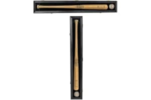 DisplayGifts Pro Collector's Baseball Bat Display Case Frame with Acrylic Transparent Door Holder Rack Cabinet Wall Mounted Shadow Box Vertical or Horizontal, w/98% UV Protection-Lock.