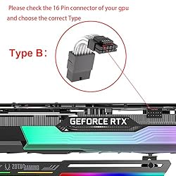 JOYJOM 12VHPWR 90 Degree Right Angle Adapter: 16AWG
