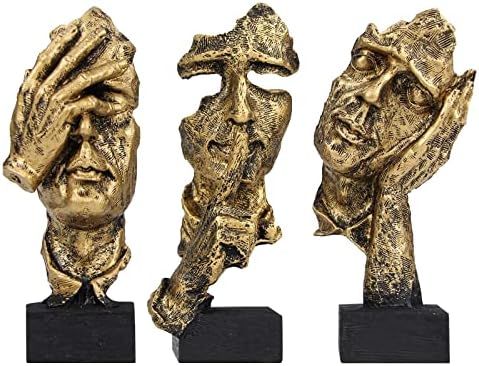 Ornement De Statue De Main Sculpture De Visage Humain Cadeau De