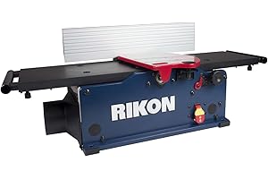 RIKON Power Tools 8" Benchtop Jointer with Helical Style carbide Cutter Head & SP Coated Aluminum Table.…