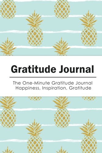 Gratitude Journal: Glod Glitter Pine Apple | 102 Gratitude Journal Pages - Pocket Size