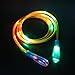 Kids Jump Rope - Led Glow in the Dark Light Up Jump Rope Flashing Color Change Skipping Rope Colorful Light Fun Toy Gift (Blue Handle)