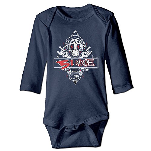 Alexx 51 Dance Baby Boy Girl Jumpsuit Bodysuit Long-sleeve Playsuit Navy
