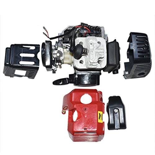 JCMOTO Complete 49cc 2 Stroke Engine Motor for Mini Pocket Bike Gas G-Scooter ATV Quad Bicycle