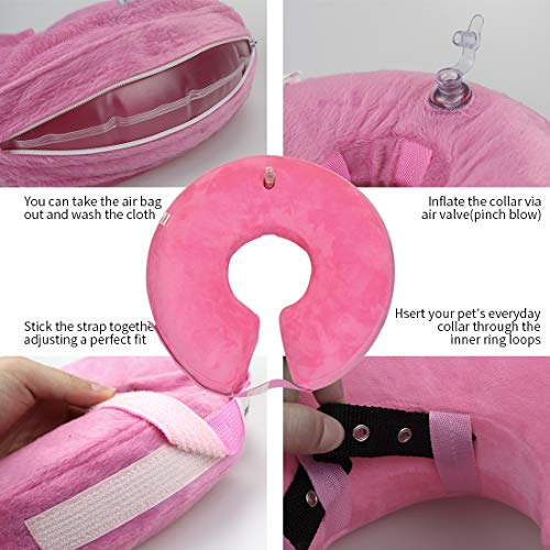 KittyStar Soft Inflatable Dog Cone Collar, Protective Inflatable Collar