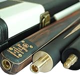 Y&J JY Handmade 57 inch 3/4 Snooker Cue Kit 5-Face Splice 9.5mm Tip Ash Shaft with Leather Case Pool Billiard Cue Stick Sets
