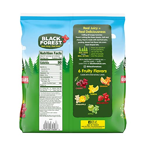 BLACK FOREST GUMMY BEARS CANDY, 6 POUND BULK BAG