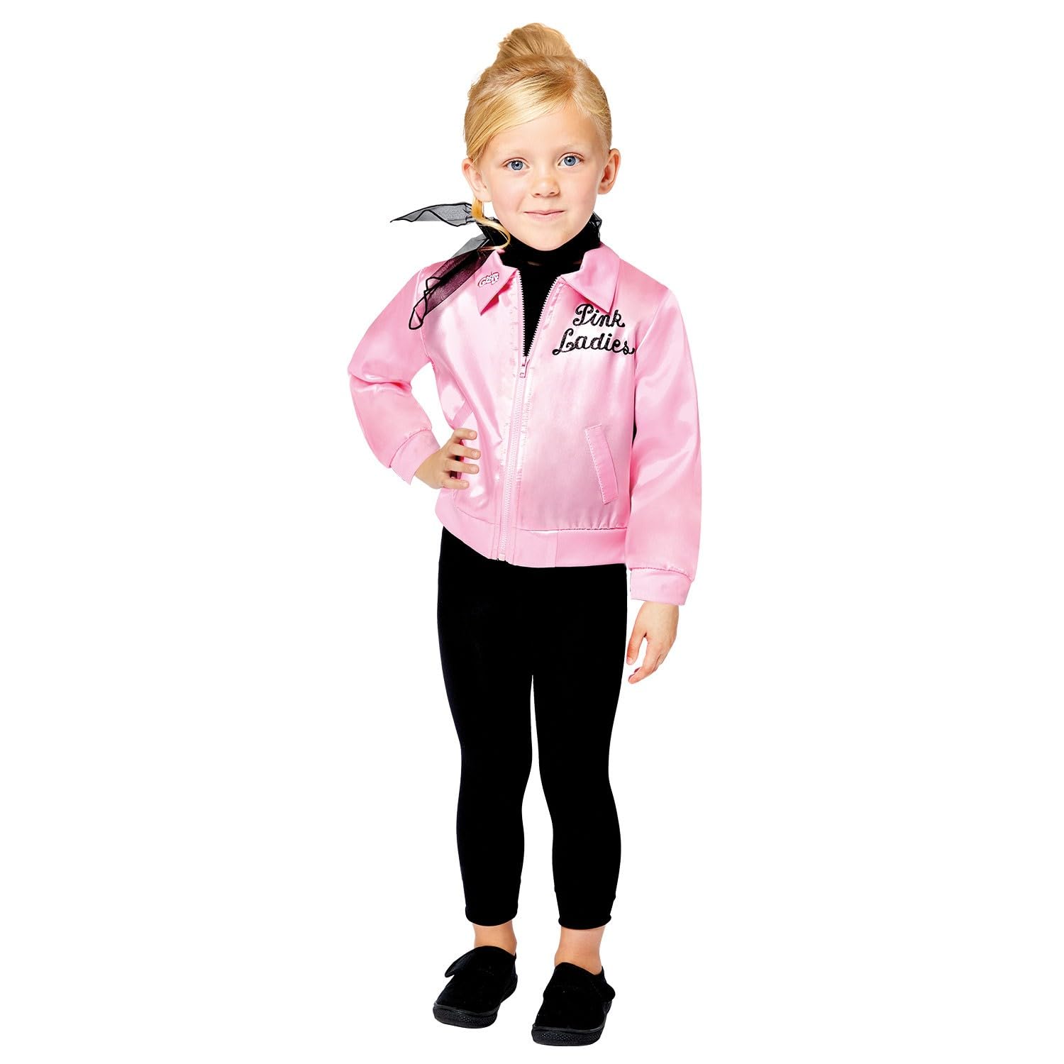 (Fix 12/25) (9909238) Child Girls Pink Ladies Costume (6-8yr) - Grease Movie
