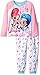Nickelodeon Girls' Big 2-Piece Pajama Set, Shimmer & Shine-Pink, 10
