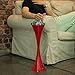 CO-Z Standing Ashtray for Outdoor Patio, Cigar Ashtrays for Cigarette Butt Receptical with Detachable Container, Contemporary Retro Ash Tray Sets for Weed 22 in. Height, Red