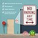 Signs Authority Reserved Private Property No Parking Anytime | Engineer Grade Ultra Reflective | Heavy Duty Dibond Aluminum (18