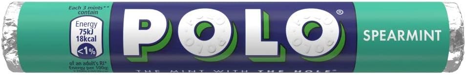 Polo Spearmint Tube Std x 32 x 1 Kids Party Sweets Candy Confectionary