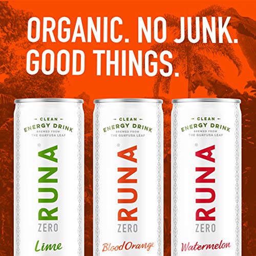 Organic Clean Energy Iced Tea Drink by RUNA ZERO, Variety Pack