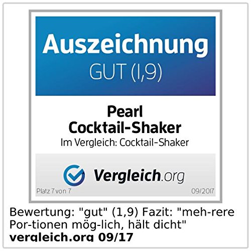 PEARL Cocktail-Shaker 0,7l (verchromter Edelstahl) – Bild 7
