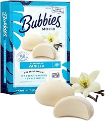 Bubbies Mochi Ice Cream, Madagascar Vanilla 7.5oz (Pack of 1)