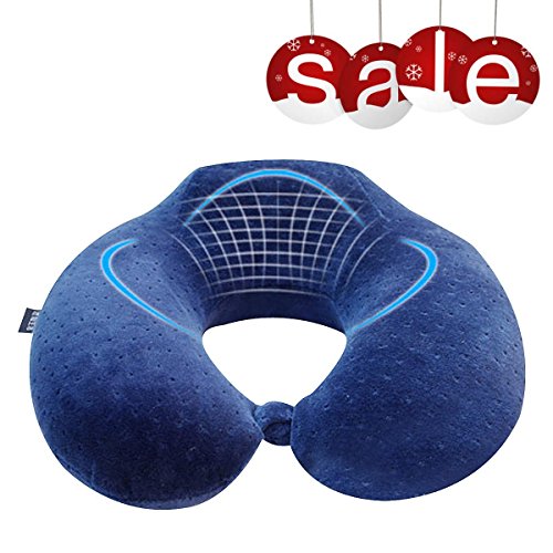 MOCREO Travel Bliss Memory Foam Neck Pillow Premium Neck Support