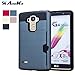 LG G Stylo Case, LG G4 Stylus Case, (Not Fit LG G4) AnoKe [Credit Card Slots Holder][Not Wallet] Hard Silicone Rubber Hybrid Armor Shockproof Protective Holster Cover Case For LS770 - KLS Metal Slate