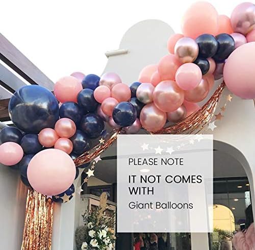 Soonlyn Gender Reveal Party Balloons 110 Pack 12 In Navy Rose Gold Balloons Latex Pink Balloons Garland Arch Kit For Birthday Baby Shower Party Buy Online At Best Price In Uae Amazon Ae