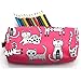 Pink Cat Pencil Case Makeup Bag Cat Lover Gift Crazy Cat Lady Toiletry Case Pouch Gifts for Teens Cosmetic Bag Kawaii Box Stationary Gadget Bag