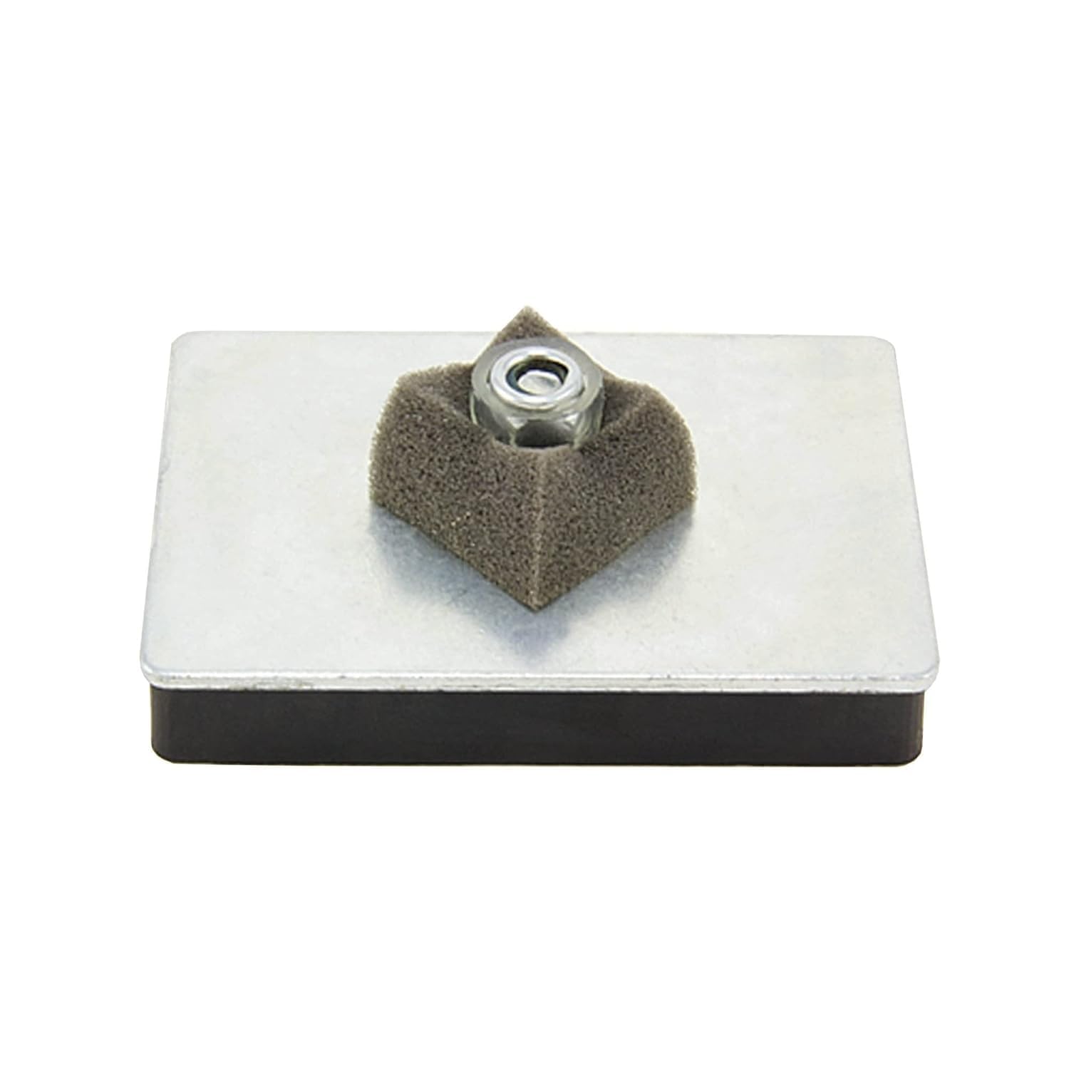 FIRST4MAGNETS Rubber Coated Mag Pad for Secure Fixings - 79mm x 53mm x 12mm Thick x M6 Thread - 10kg Pull