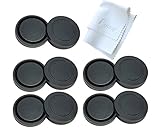 Fotasy Rear Lens Cover & Camera Body Cap Set for Sony NEX E-Mount Cameras and Lenses (5 Packs)