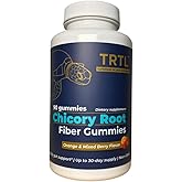 TRTL Fiber Gummies - 90 ct | 5g Fiber per 3 Gummies | Prebiotic Fiber Supplement for Gut Health & Regularity Support - Orange & Mixed Berry Flavor | Non-GMO, Bottled in The USA