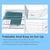 VivaPet Double Dragon Pet Playpen 55in Foldable Galvanized Metal Mesh Cover view 4
