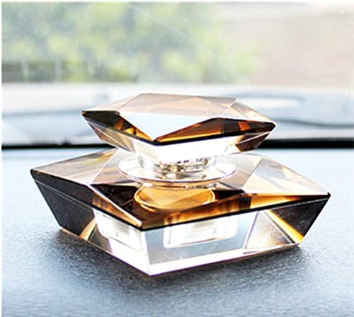 Car Auto Crystal Seat Polygons Perfume Block Octagonal Drill Diamond Air Fresheners (Brown)