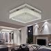 Crystal Ceiling Lights Flush Mount LED Light Fixtures Ceiling Lamp Chandelier Lighting Fixture Colse to Ceiling Lights Ceiling Light Fixture Aluminum Pendant Lamp for Dining Room Bedroom -15Inch