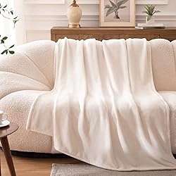 Bertte Throw Blanket, Plush Fleece Fuzzy