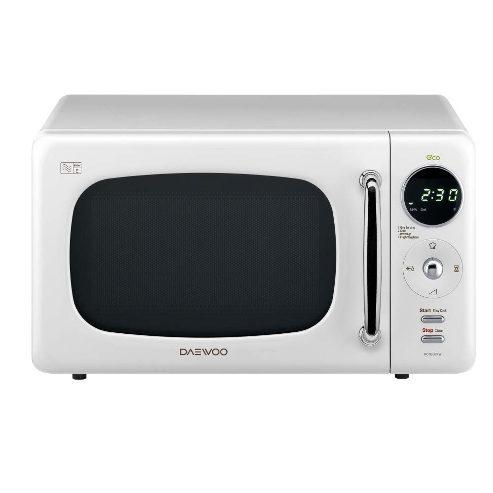 Daewoo KOR9LBKWR Touch Control Microwave with Zero Standby ECO Function, 800 W, 20 Litre, White โ image 1