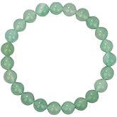 Chiorgone Green Aventurine Bracelet – Lucky Crystal Bracelet for Women, Money Attraction & Prosperity Stone, Stretch Healing Gemstone for Career & Calm