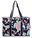 N Gil All Purpose Organizer Medium Utility Tote Bag (Sea Turtle Navy Blue)