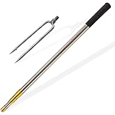 Dutiplus Telescopic Fish Gaff with 1~5 Teeth Assorted harpoons Barbed, Sea and Ice Fishing Spear Gig for Hunting Fish Frog Mole